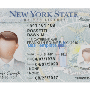Real and Fake New York Driver’s License