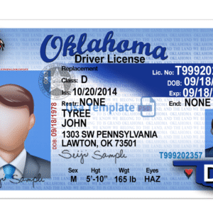 Real and Fake Oklahoma Driver’s License