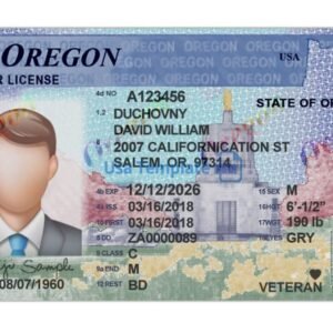 Real and Fake Oregon Driver’s License